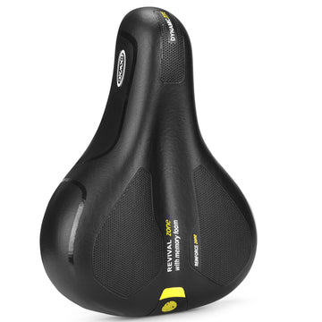 Comfortable Seat Cushion for Men Women with Dual Shock Absorbing Ball Memory Foam Waterproof Wide Bicycle Saddle Fit for Road Bikes