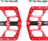 CXWXC Road/MTB Bike Pedals - 3 Bearings 9/16” Aluminum Alloy Bicycle Pedals - Mountain Bike Pedal with Removable Anti-Skid Nails