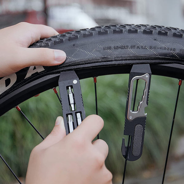 Bike Tire Repair Kit & Mini Ratchet Wrench - Bike Tire Levers with