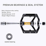 CXWXC Road/MTB Bike Pedals - Aluminum Alloy Bicycle Pedals - Mountain Bike Pedal with Removable Anti-Skid Nails