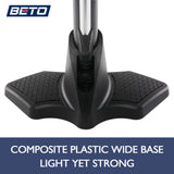Beto Bike Pump Portable - Bicycle Floor Pump with Industrial Top-Mounted Gauge & Air Bleed Button - Presta Schrader Dunlop Valve Universal