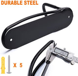 Bike Wall Mount Rack with Tire Tray - Bicycle Storage Rack Easy to Install - Space Saver Holder, Hook for Road, Mountain or Hybrid Bikes
