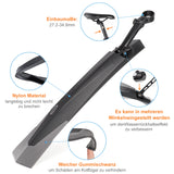 MTB mudguard set, wider & larger panels mudguards for effective protection against mud & water, adjustable bike mudguard for 24-29 inch mountain bikes