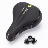 Comfortable Seat Cushion for Men Women with Dual Shock Absorbing Ball Memory Foam Waterproof Wide Bicycle Saddle Fit for Road Bikes