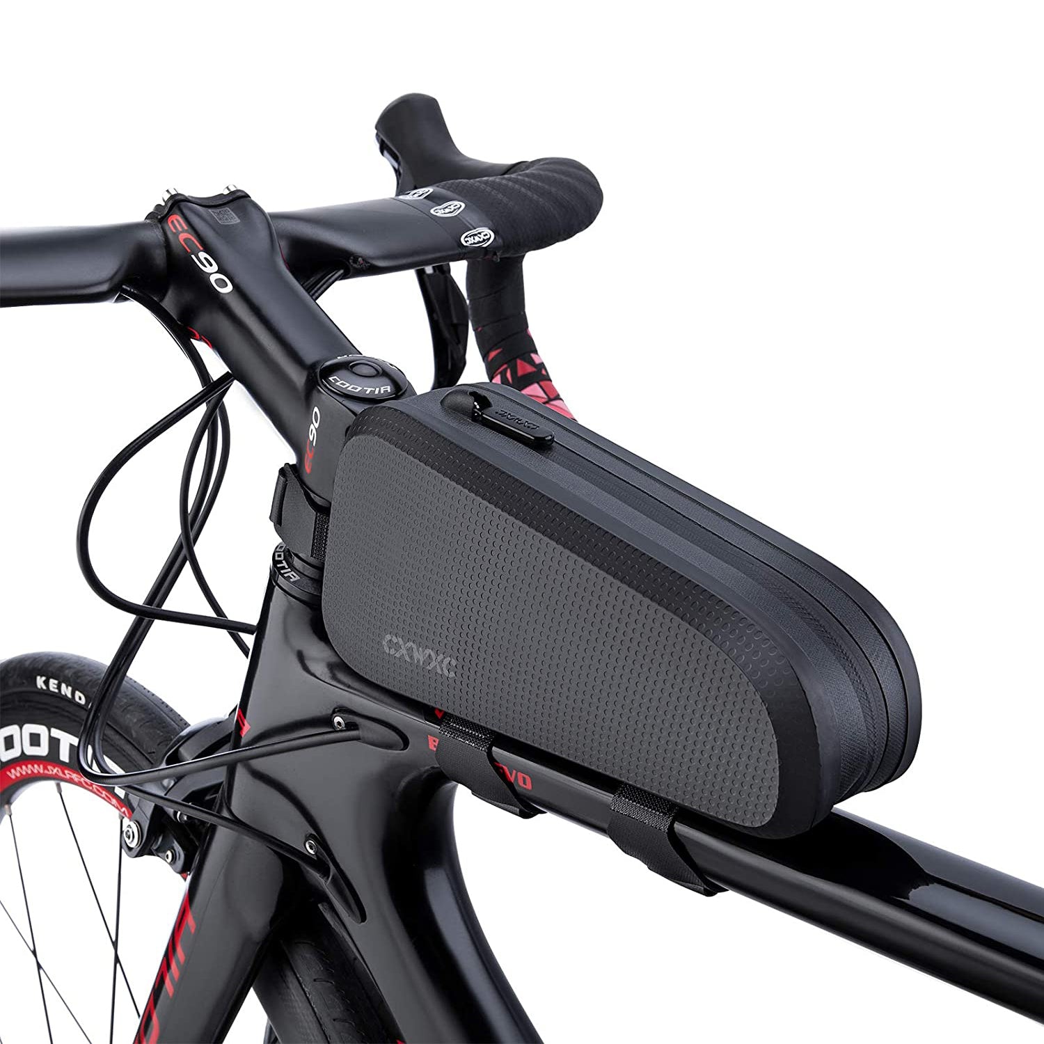 CXWXC Bike Accessories Top Tube Bag for Men Women - Mount Front