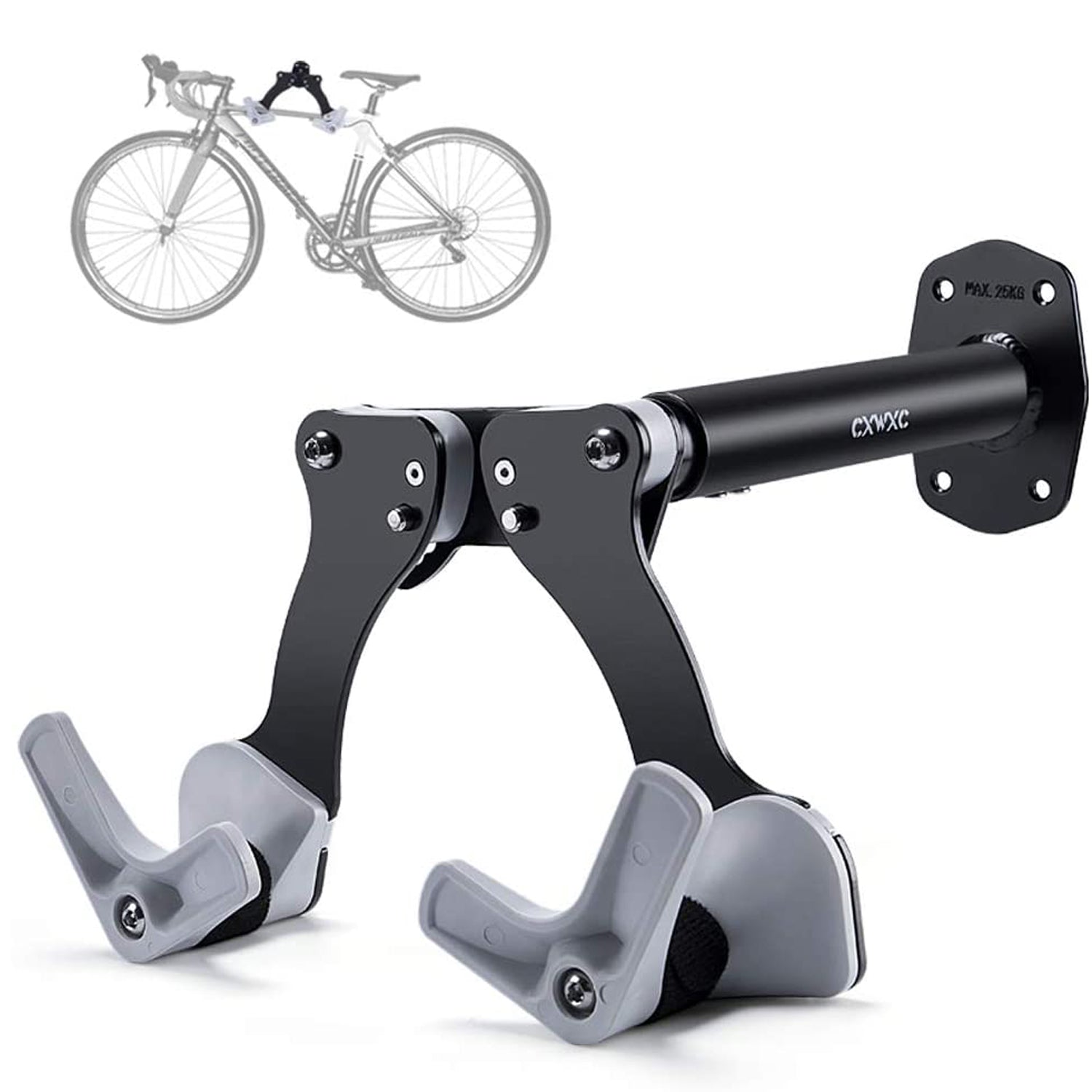 CXWXC Bike Hanger - Bike Accessories Rack for Garage Indoor Storage - Horizontal Bike Wall Mount Hook for Bicycles