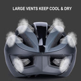 Bike Helmets for Adults - Bicycle Helmet Safety Protection - Adjustable Lightweight Adults Mountain/Road Bike Helmet