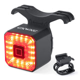 CXWXC Smart Fahrradrücklichter - Wasserdichte Fahrradrücklichter USB wiederaufladbar - Ultrahelles LED-Bremslicht, Fahrradfahrsicherheits-Taschenlampe