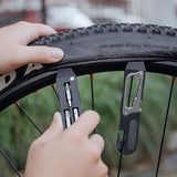 Fahrradreifen-Reparaturset & Mini-Ratschenschlüssel – Fahrrad-Reifenheber mit Ratschenschraubendreher, Konusschlüssel – Fahrrad-Werkzeug-Set für MTB/Rennrad