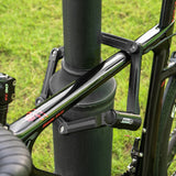 Folding Bike Lock with 3 Keys - Anti Theft Strong Security Bicycle Locks, Anti Drill & Pick Cylinder - Foldable Bike Lock with Mounting Bracket for Bikes E Bikes and Scooters