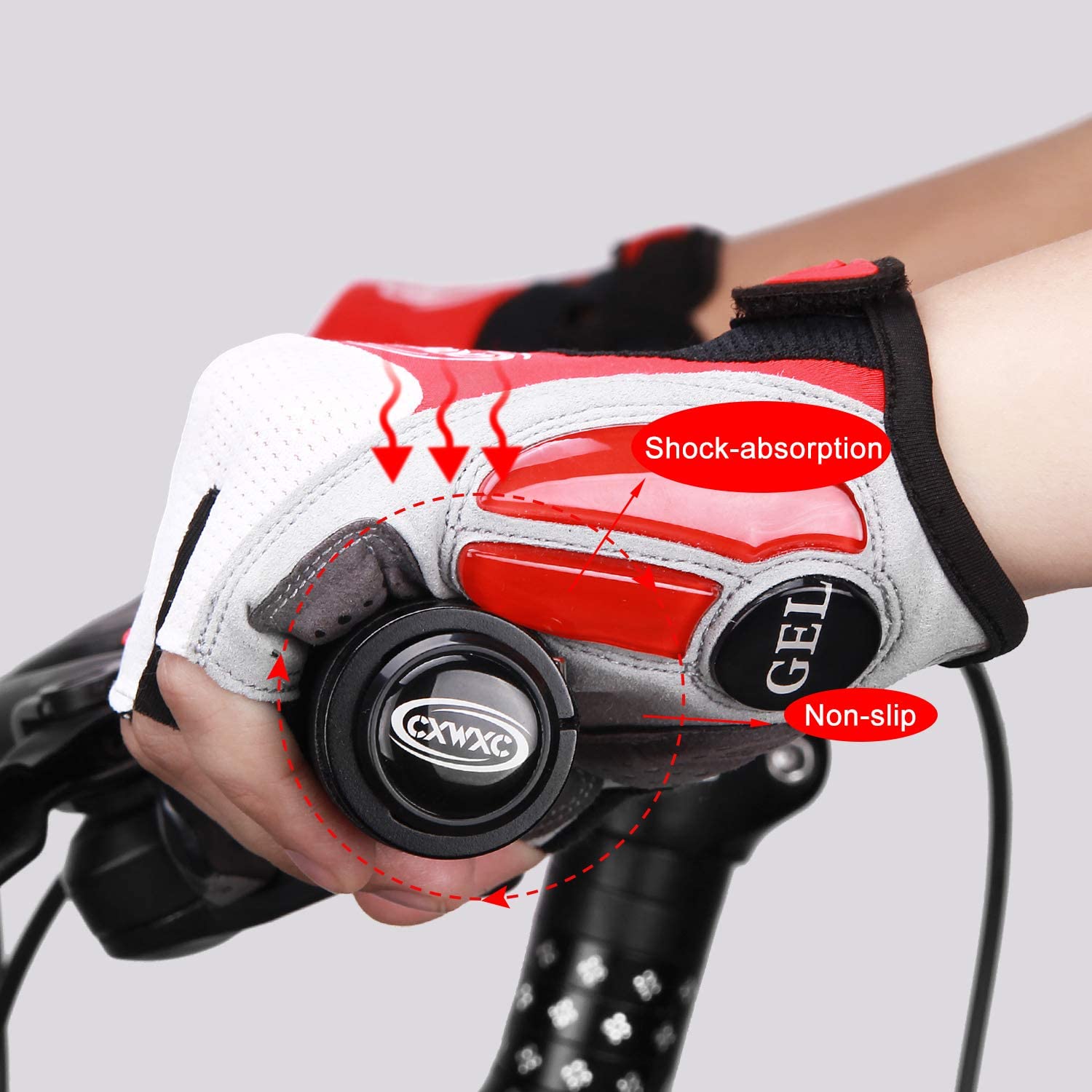  LuxoBike Cycling Gloves Bicycle Gloves Bicycling Gloves  Mountain Bike Gloves – Anti Slip Shock Absorbing Padded Breathable Half  Finger Short Sports Gloves Accessories for Men/Women : Clothing, Shoes &  Jewelry