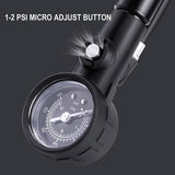Bike Tire Pump & Shock Pump for Mountain, 300 PSI High Pressure for Rear Shock & Suspension Fork, Lever Lock on Nozzle No Air Loss