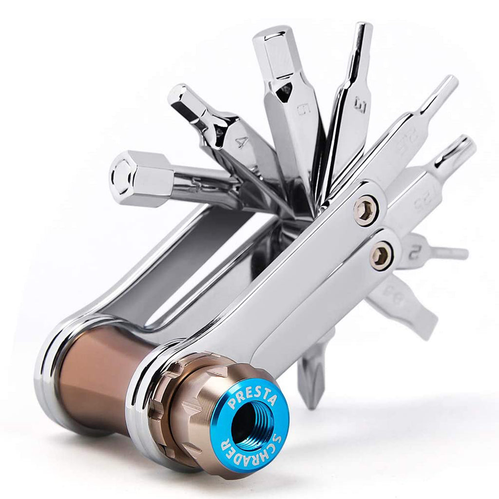 Bike Tool Mini 11/16 in 1 Multi-Tool - Chain Tool/Torx/Hex/Screwdriver ...