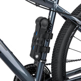 Folding Bike Lock with 3 Keys - Anti Theft Strong Security Bicycle Locks, Anti Drill & Pick Cylinder - Foldable Bike Lock with Mounting Bracket for Bikes E Bikes and Scooters