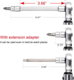 Bike Torque Wrench Set 1/4" Drive Click 1-25 Nm - Bicycle Maintenance Tool Kit for Road/Mountain Bikes - Includes Allen, Torx, Philip, Exten