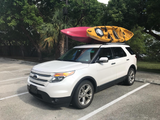 J-bar Kayak roof Rack for Cars - Universal Kayak & Canoe car Racks - Roof Rack for Canoe Surf Board Mount on SUV, Car and Truck Crossbar